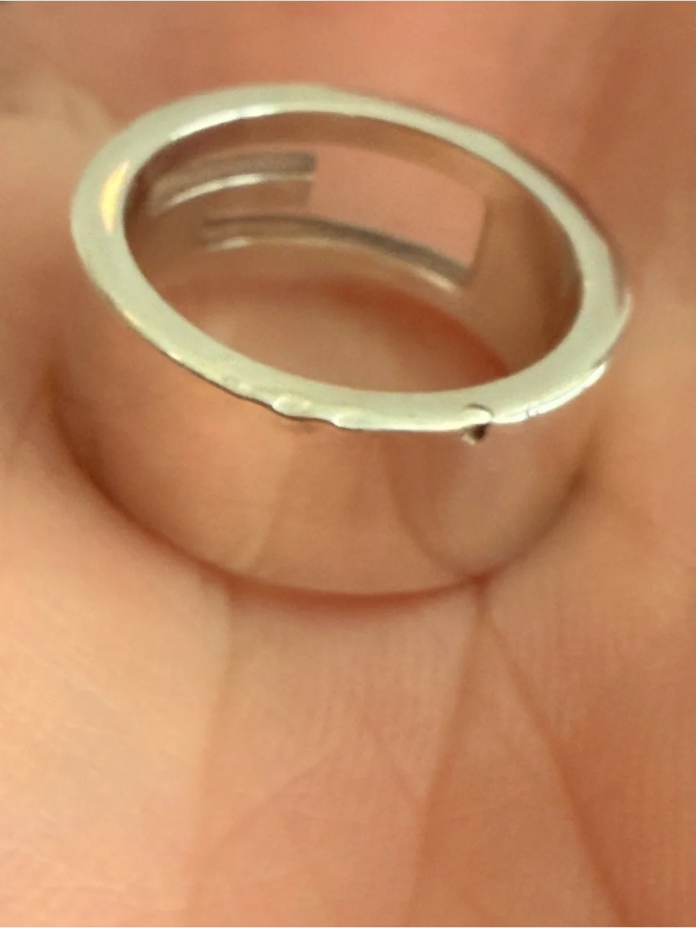 Gucci Silver Interlocking G-Style Band Ring
